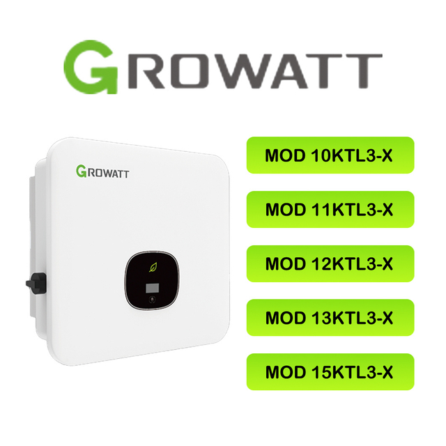 Growatt Mod15ktl3X Mod 15ktl3-X Inverter fotovoltaico residenziale trifase da 15 kW 2 Mppt per impianto solare